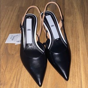 Zara Pointed kitten heels